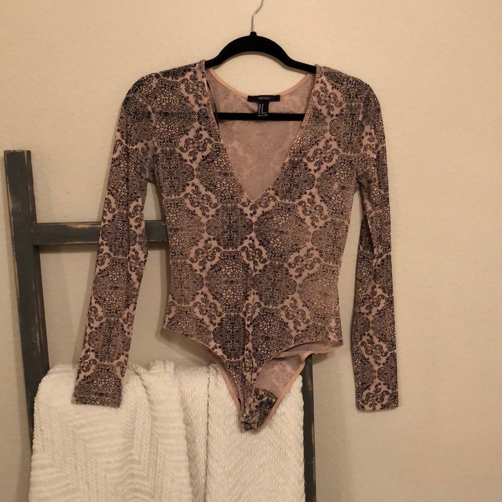 Forever 21 sheer bodysuit